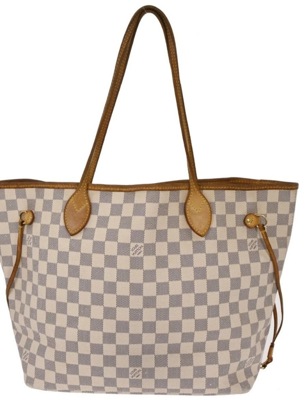 Louis Vuitton Azur Neverfull MM Shoulder Bag